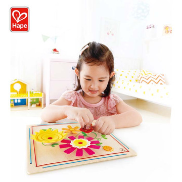 Children'S Development Creativity Stereo Felt Flower Diy Wooden Craft